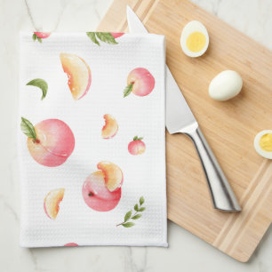 Peaches Pattern Geschirrtuch