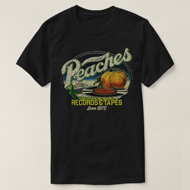 Peaches Records Bandes 1975 Long Sleeve TShirt (Design devant)