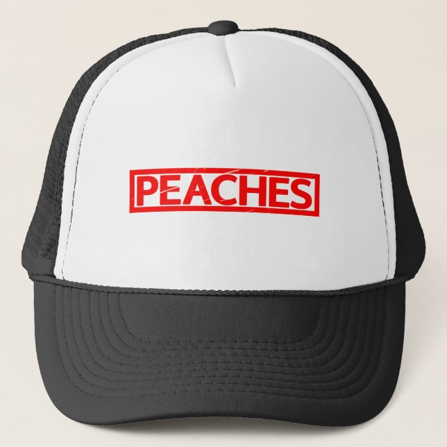 Peaches Stamp Truckerkappe (Vorderseite)