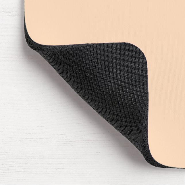 PeachPuff Solid Color Mousepad (Ecke)