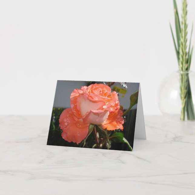 Peachrose Karte (Vorderseite)