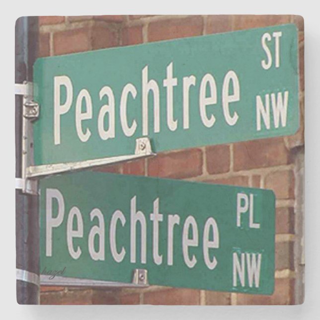 Peachtree Street Atlanta, Peachtree Street Steinuntersetzer (Vorderseite)