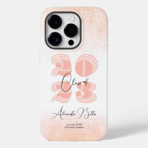 Peachy Grad Individuelle Name Class of 2023 Abschl Case-Mate iPhone 14 Pro Hülle
