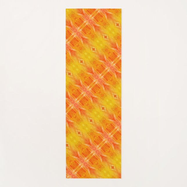 Peachy Ikat 4 x 1974 Yogamatte (Vorderseite)
