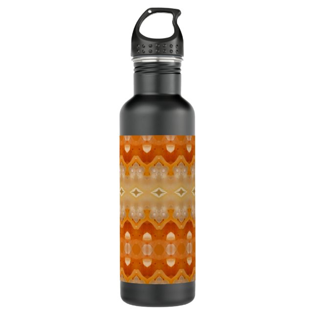 Peachy Ikat 5 Edelstahlflasche (Vorderseite)