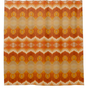 Peachy Ikat 6 Duschvorhang