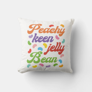 Peachy Keen Jelly Bean Easter Candy Retro Kissen