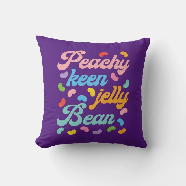 Peachy Keen Jelly Bean Kissen (Vorderseite)