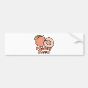Peachy Keen Peaches Autoaufkleber