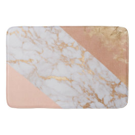 Peachy Marble Elegance Badematte