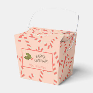 Peachy Pink Weihnachts Candy Canes Geschenkschachtel