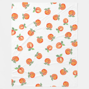 Peachy Print 60x80 Fleece Blanket