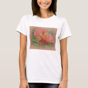 Peachy Rose Blossom T-Shirt