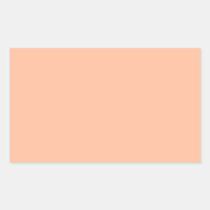 Peachy Skin Tone Solid Trend Hintergrund Rechteckiger Aufkleber