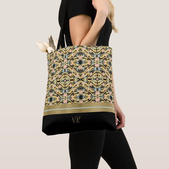 Peachy und Black Color Splash Tasche (Von Nahem)