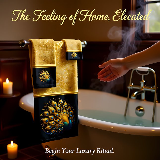 Peacock affichant un plumage bleu et jaune (Créateur téléchargé)