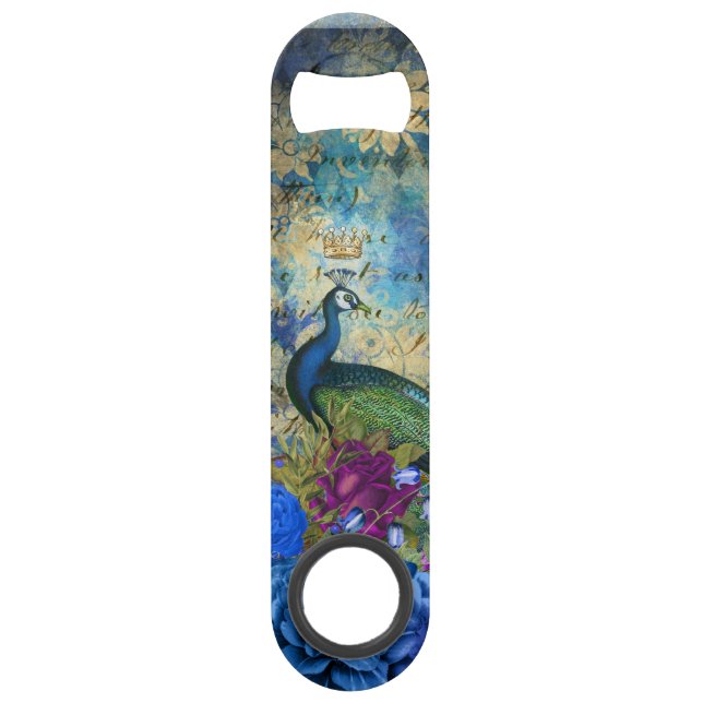 Peacock Aquamarin Speed Flaschenöffner (Rückseite)