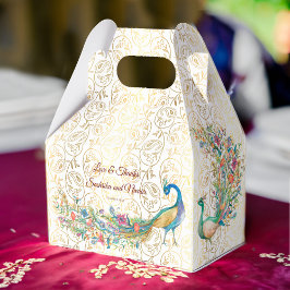 Peacock Arabian Muster indische Gastgeschenk Hochz Geschenkschachtel