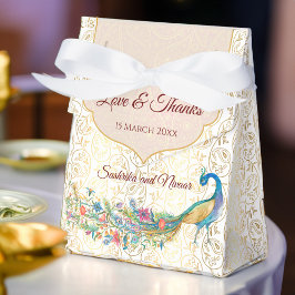 Peacock Arabian Muster indische Gastgeschenk Hochz Geschenkschachtel