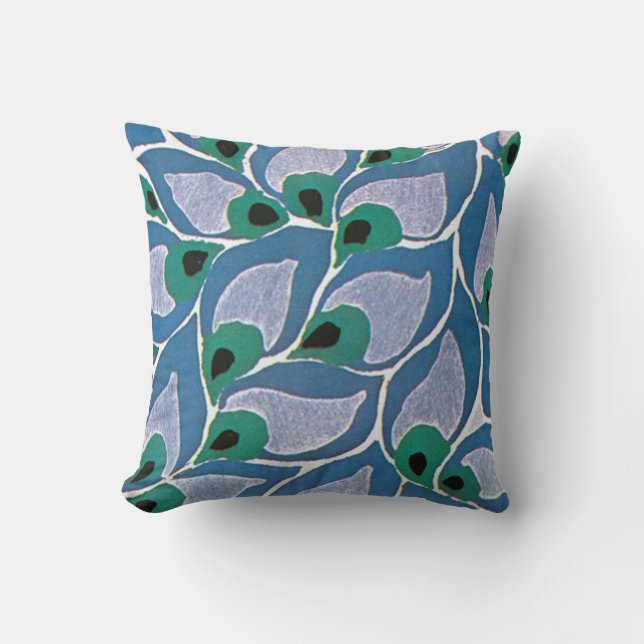Peacock Art Déco de Seguy - Coussin (Recto)