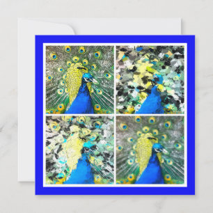 Peacock Art Karte