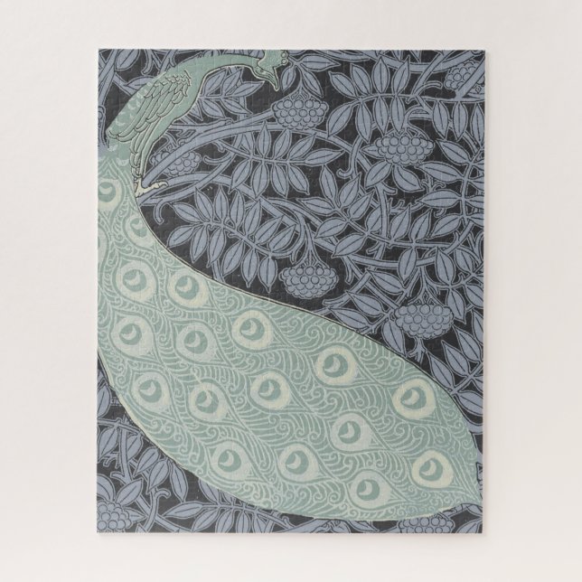 Peacock Art Nouveau Bird Classic (Vertikal)