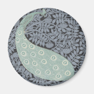Peacock Art Nouveau Bird Classic Magnet