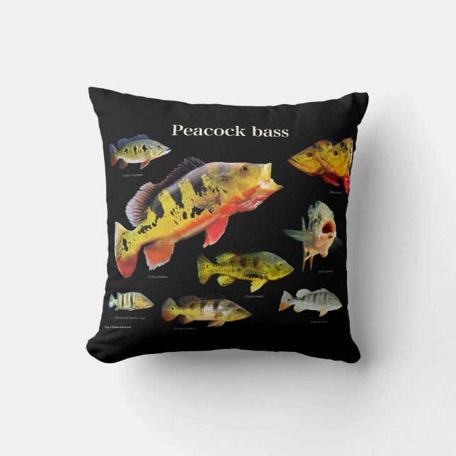 Peacock bass , Eye-Spot Cichlid Kissen (Vorderseite)