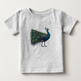 Peacock bird Baby Fine Jersey T - Shirt