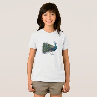 Peacock bird Bella+Leinwand Youth Tri-mix T - Shir Tri-Blend Shirt