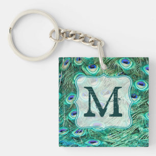 Peacock Bird Feather Turquoise Turquoise Vint Port