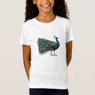 Peacock bird Fine Jersey T - Shirt