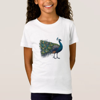 Peacock bird Fine Jersey T - Shirt
