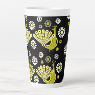 Peacock Bird Graphic Art Milchtasse