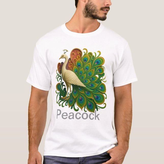 Peacock Bird T-Shirt (Vorderseite)