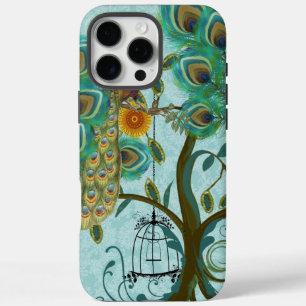 Peacock Birdcage Damask iPhone 16 Pro Max Hülle