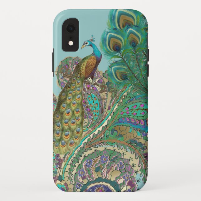Peacock Birdcage Damask iTouch Case (Rückseite)
