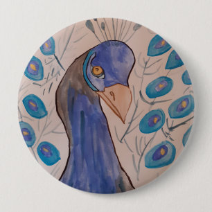 Peacock Blue Abzeichen Button