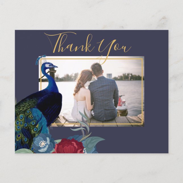 Peacock Blue Burgundy Winter Hochzeit im Herbst Flyer (Vorne)