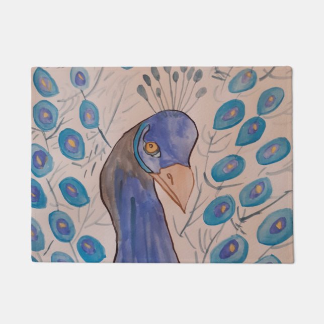 Peacock Blue Fußmatte (Vorderseite)