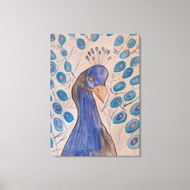 Peacock Blue Leinwanddruck (Vorderseite)