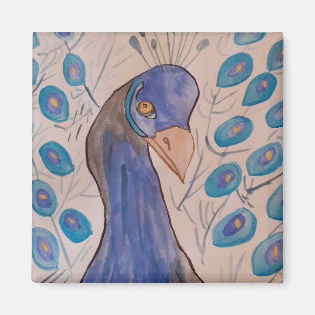 Peacock Blue Magnet (Vorne)