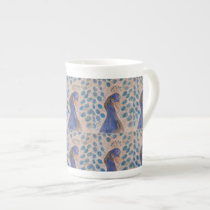 Peacock Blue Prozellantasse