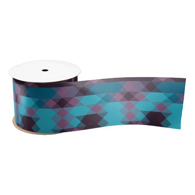peacock blue, purple, topaz blue and thunder satinband (Spule)