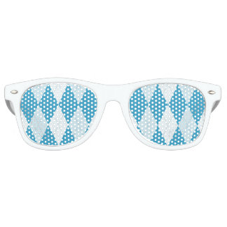 Peacock Blue Raute Kleine Diamantform Sonnenbrille