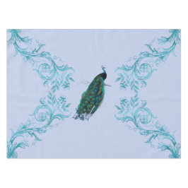 Peacock Blue Watercolor Tischdecke