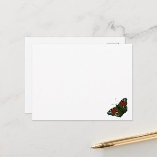 Peacock Butterfly-Karte Postkarte