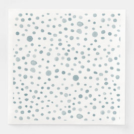 Peacock Confetti Wasserfarbe Dots Papier Napkin Serviette