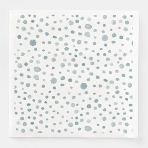 Peacock Confetti Wasserfarbe Dots Papier Napkin Serviette