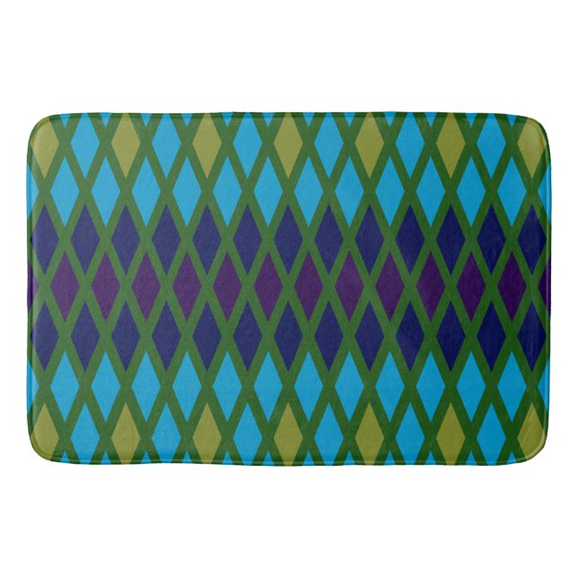 Peacock Diamond Badematte (Vorderseite)